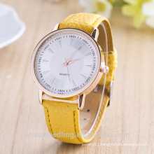 2015 Chinese Wholesale leather watch quartz movt quartz watch stainless steel back watches ladies